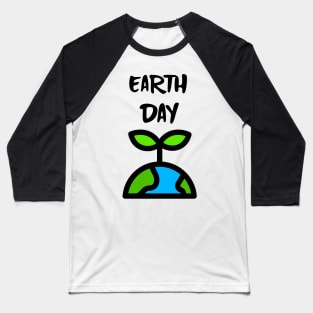 EARTH Day Celebration Save Our Planet Black Baseball T-Shirt